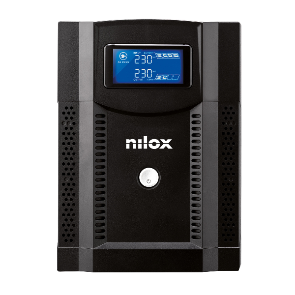 UPS NILOX 3000VA, modello premium con tecnologia sinusoide per una protezione efficiente e senza distorsioni del segnale 8051122173693 | initpc.it