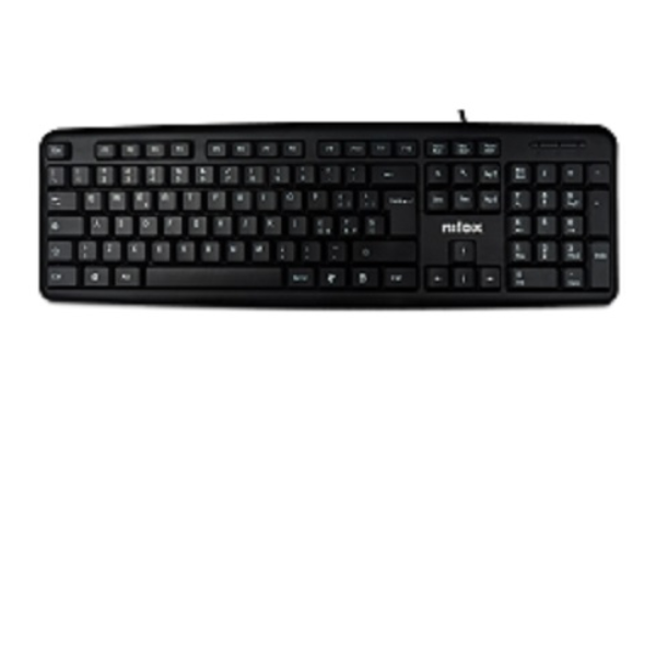 Keyboard Kt50u Usb Black Nilox Nxkbu000004 8436556148613