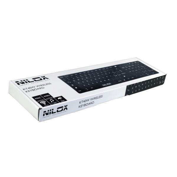 Keyboard Kt40w Wireless Black Nilox Nxkbw000002 8051122170104