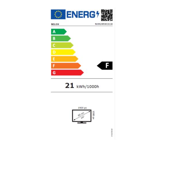 Monitor 24 pollici con altezza regolabile e webcam da installazione, design bianco, marchio Nilox 8435099531159 | initpc.it