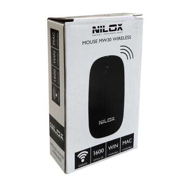 Mouse Mw30 Wireless Black Nilox Nxmoapwi001 8051122170111