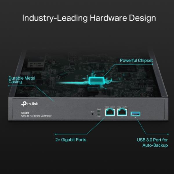 Controller SDN hardware Omada di TP-Link per gestione e configurazione delle reti locali Wi-Fi e dati, dispositivo di controllo intelligente per la rete. 6935364089863 | initpc.it