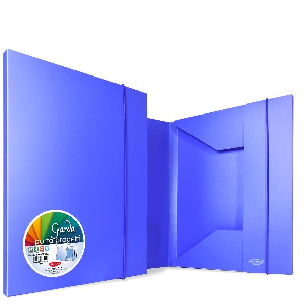 Cartuccia di cartabianca con 3 lembi, dimensione A4, colore blu, marca Plastibor, tipo CART. 3 LEMBI GARDA 40 BLU. 8000851010427 | initpc.it