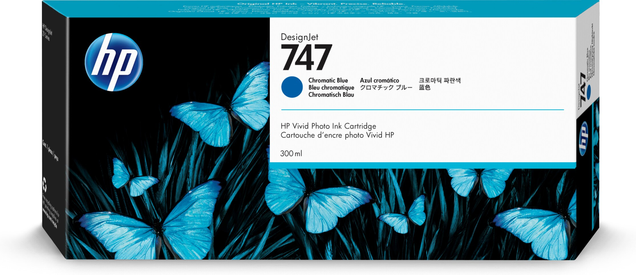 Cartuccia Inchiostro Blu Chromatic Hp 747 P2v85a 191628213603