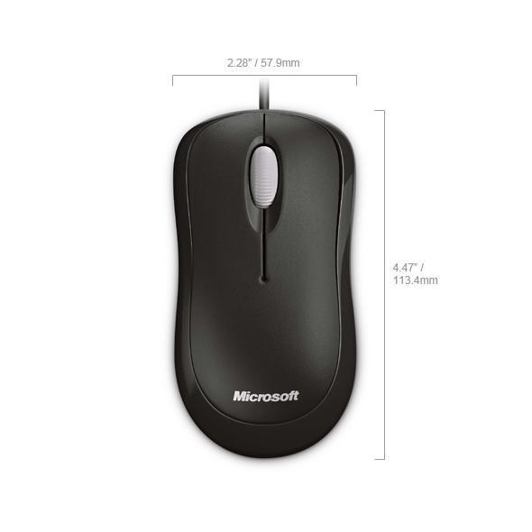 Basic Optical Mouse Black Microsoft P58 00059 885370433784