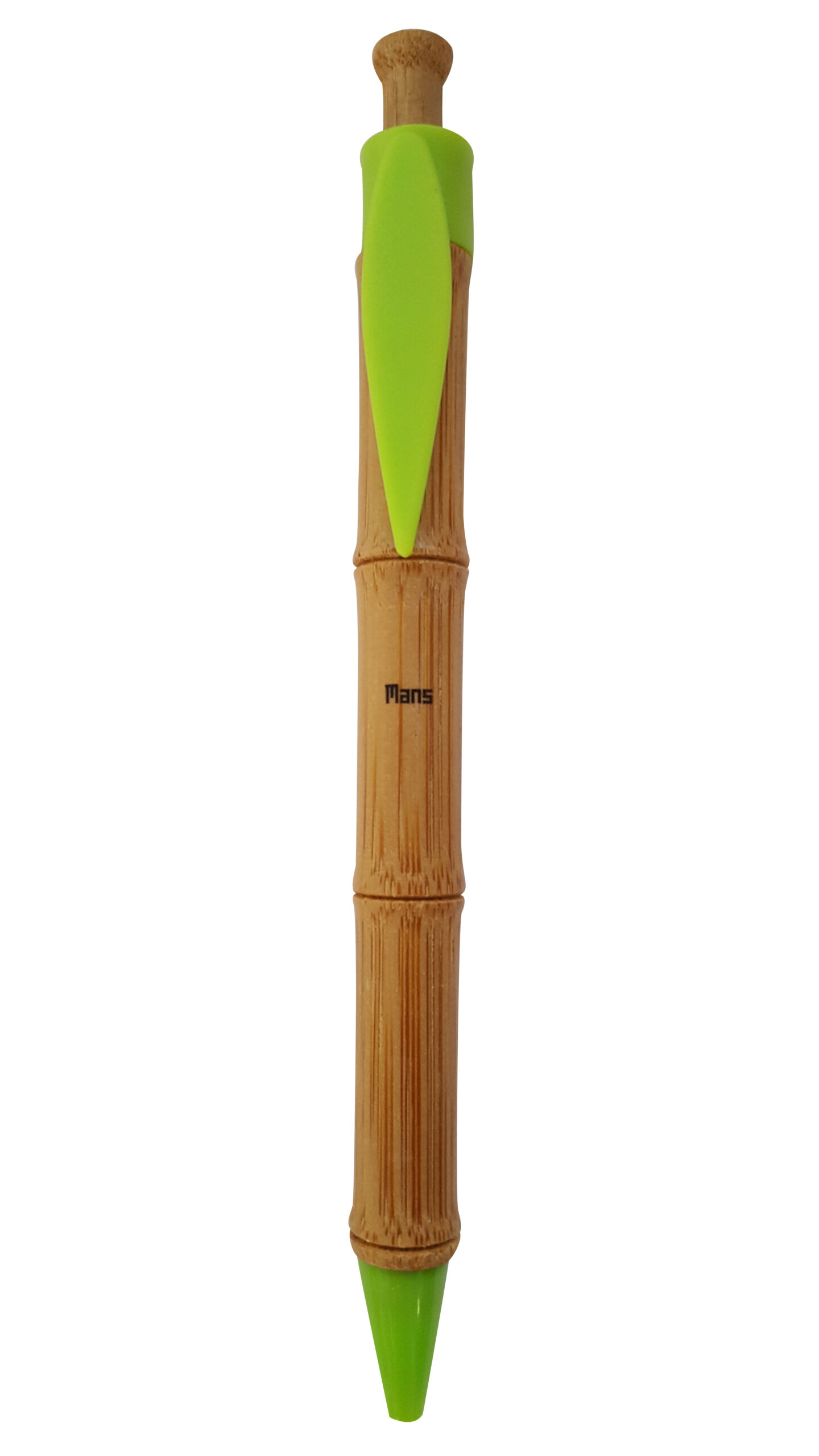 Penna in Bamboo Mod Pb427 Colore Verde Refil Blu
