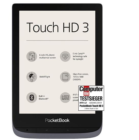 Touch Hd 3 Metallic Grey Pocketbook Pb632 J Ww 7640152095252