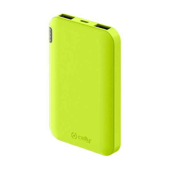 Power Bank Energy 5000mAh Giallo - Batteria Esterna Portatile 5.000 mAh, Connettore Micro USB per Smartphone e Altri Dispositivi, Produzione di Celly con Alta Capacità e Sicurezza Garantita. 8021735751533 | initpc.it