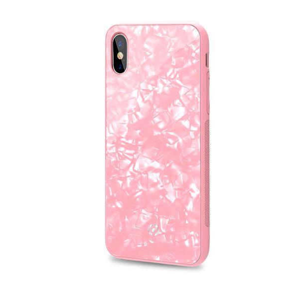 Cover per iPhone XS/X in pelle rosa, modello Pink Pearl, marca Celly. 8021735747321 | initpc.it