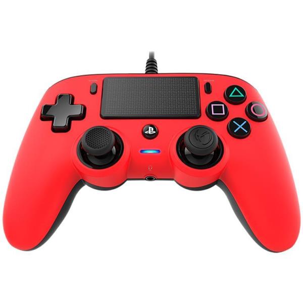 Ps4 Controller Red Bigben Interactive Ps4ofcpadred 3499550360714