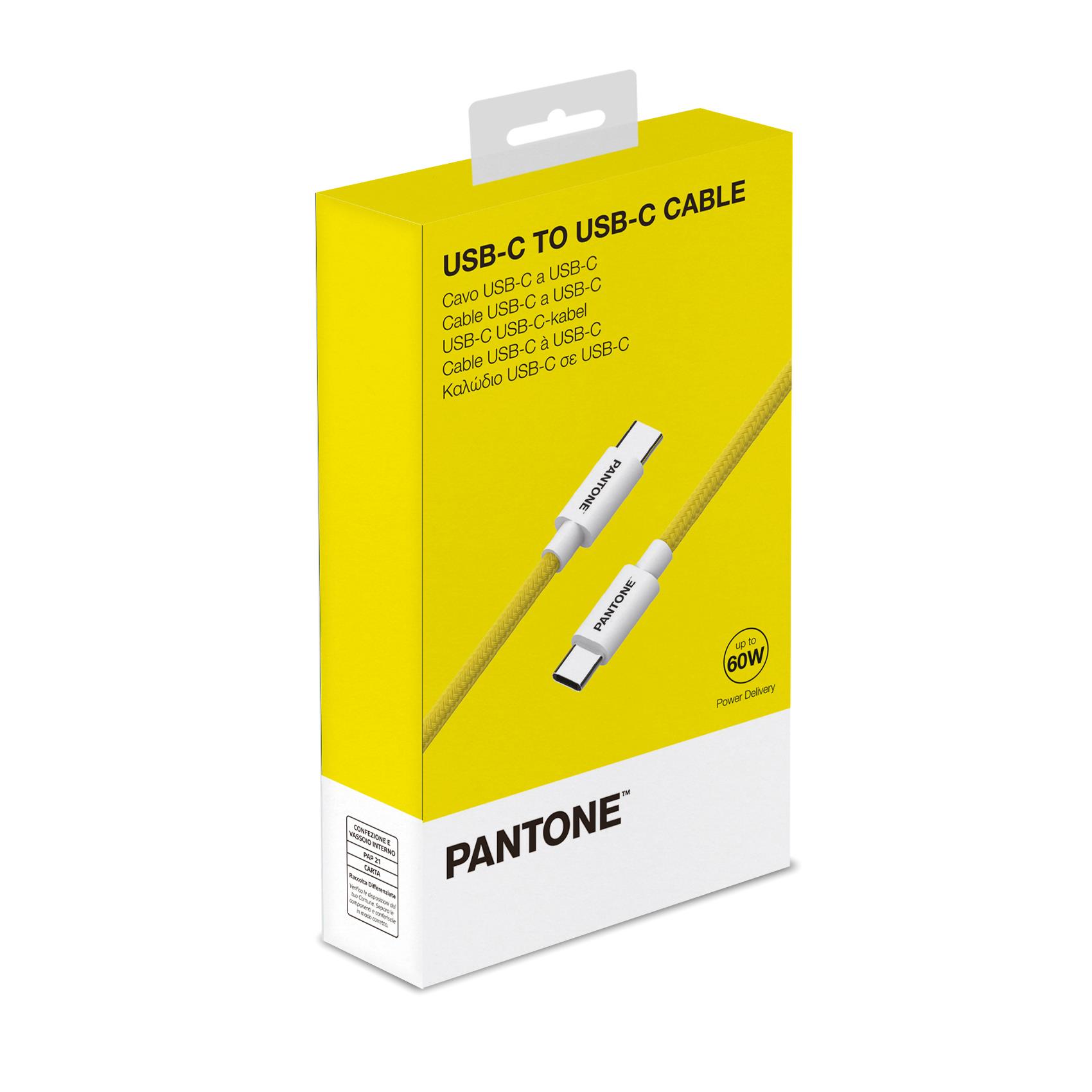 Pantone Usbc Usbc Cable Yellow Pantone Pt Ctc002 5y 4713213365830