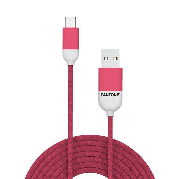 Microusb Cable Pink 1 5 Mt Pantone Pt Mc001 5p 4713213361139