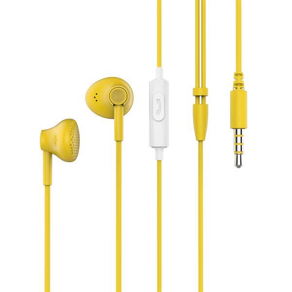 Wired Earphone Yellow 3 5mm Pantone Pt Wde001y 4713213361832
