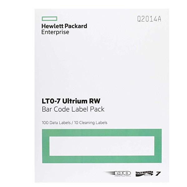 Etichette barcode LTO-7 di marca Hewlett Packard Enterprise, progettate per fornire una durata e un'accuratezza garantite per l'etichettatura dei dati sui supporti di archiviazione. 4514953944770 | initpc.it