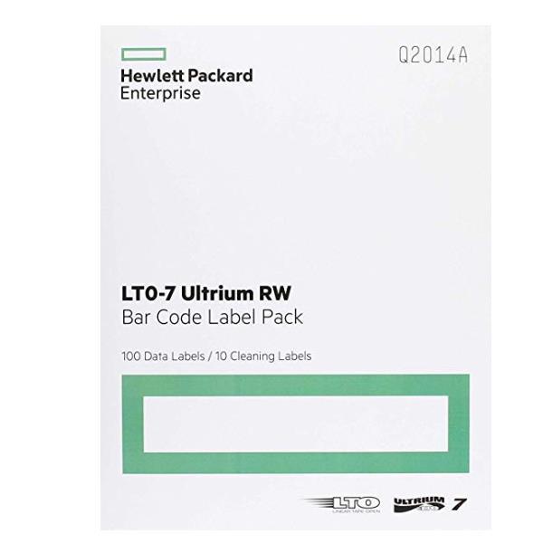 Etichette Barcode Lto 7 Hewlett Packard Enterprise Q2014a 4514953944770