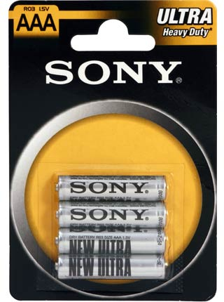 Batterie Zink Chlorid Micro 1 5 Sony Rme Energy R03nub4a 4901660116536