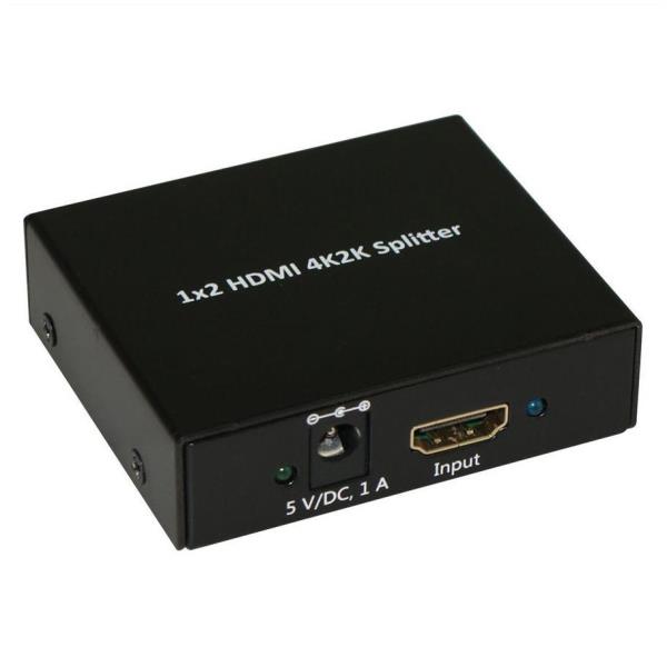 Splitter HDMI 2Way di alta qualità di Nilox, dispositivo per dividere segnale HDMI in due canali separati. 7611990152506 | initpc.it