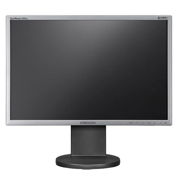Monitor da scrivania Samsung 22 pollici, schermo LCD a colori, risoluzione 1680x945, tecnologia 16:9, prodotto ricondizionato per garantire prestazioni ottimali. 0793541155314 | initpc.it