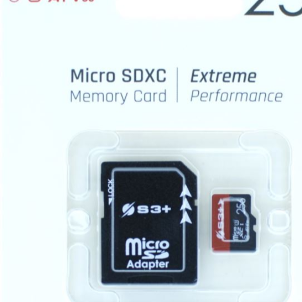256gb S3 Microsdhc Uhs I U3 V30 S3 Plus S3sdc10v30e 256 7629999219007