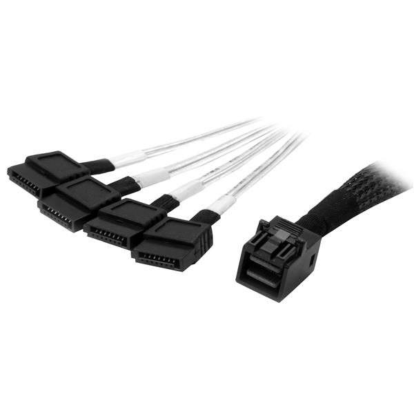 Cavo interno Mini SAS a SATA, compatibile con dispositivi server e stazioni di lavoro, offre una connessione rapida e affidabile per trasferire dati tra periferiche 0065030866095 | initpc.it