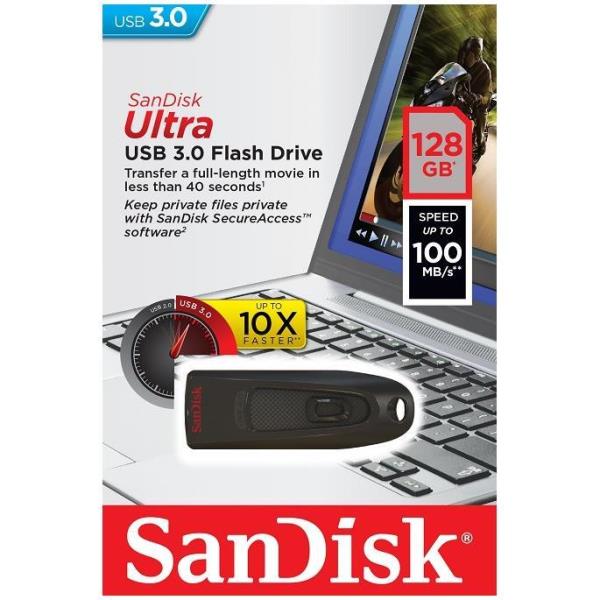Chiavetta USB Ultra di alta capacità da 128 GB, compatibile con la tecnologia USB 3.0 per trasferimenti rapidi e sicuri dei dati. 0619659113568 | initpc.it