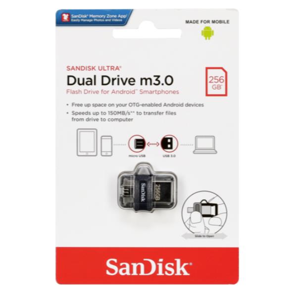Sandisk Ultra Dual Drive M3 0 Sandisk Sddd3 256g G46 619659154400