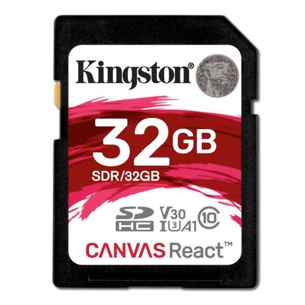 32gb Sdhc Canvas React Kingston Digital Media Product Sdr 32gb 740617275919