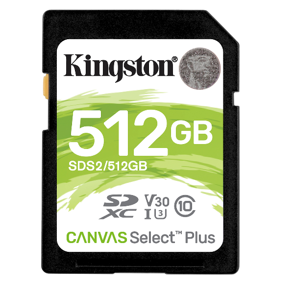 512gb Sdxc Canvas Select Plus Kingston Sds2 512gb 740617298192