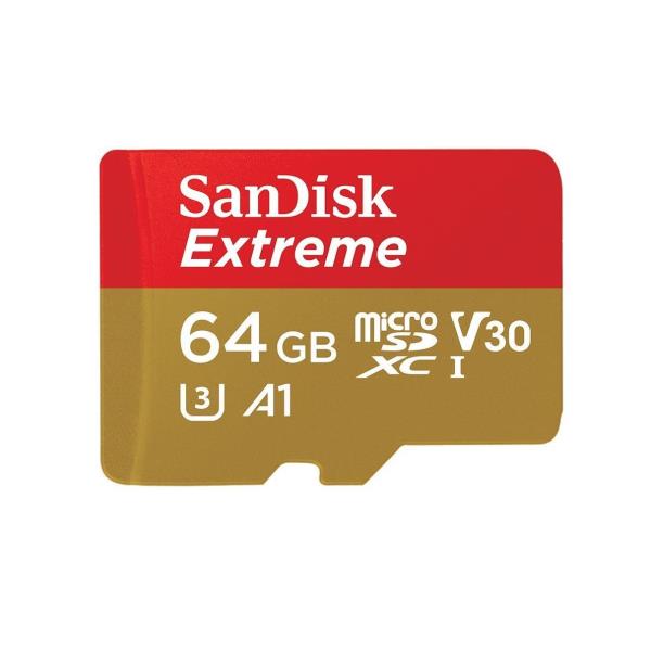 Micro Sd Xc Extreme 64gb Sandisk Sdsqxaf 064g Gn6ma 619659155971