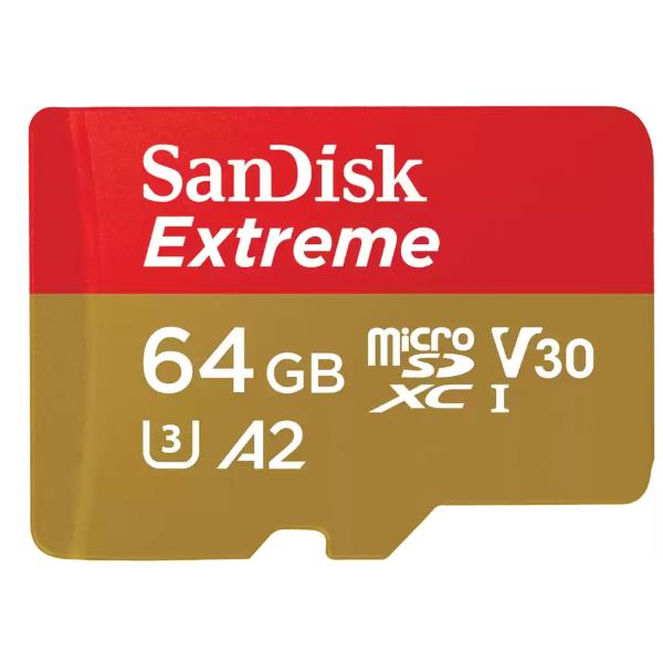 Micro Sdxc Extreme 64gb Action Sandisk Sdsqxah 064g Gn6ma 619659193409