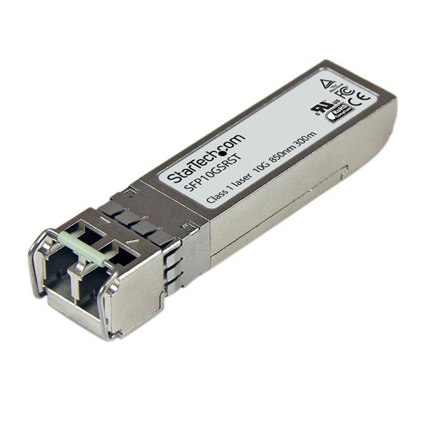Adattatore SFP+ compatibile con la tecnologia SFP-10G-SR per la connessione di rete a 10 Gbps, garantendo una velocità di trasferimento dati elevata e una bassa distorsione del segnale. 0065030850797 | initpc.it