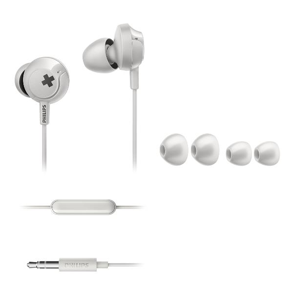 Auricolari Bass con Microfono Philips She4305wt 6951613991510
