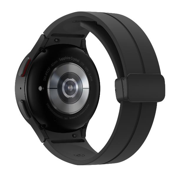 Watch5 Pro 45mm nera di Samsung, orologio con design elegante e tecnologia avanzata per un monitoraggio della salute e dello stile di vita ottimale. 8806094490800 | initpc.it