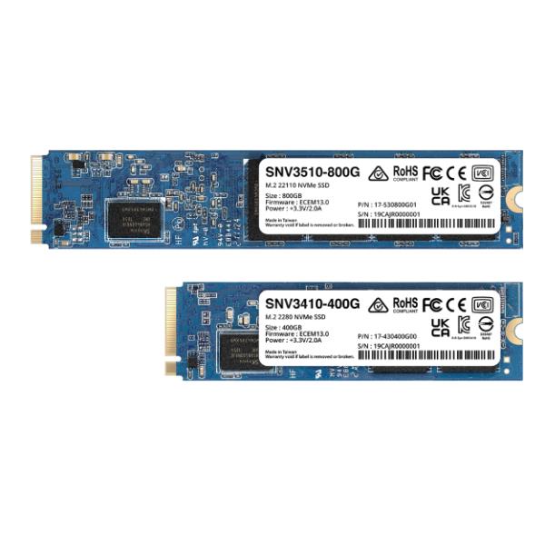 Disco rigido interno SNV3410-800G di alta velocità e grande capacità della marca Synology, ideale per server NAS e dispositivi critici. 4711174724604 | initpc.it