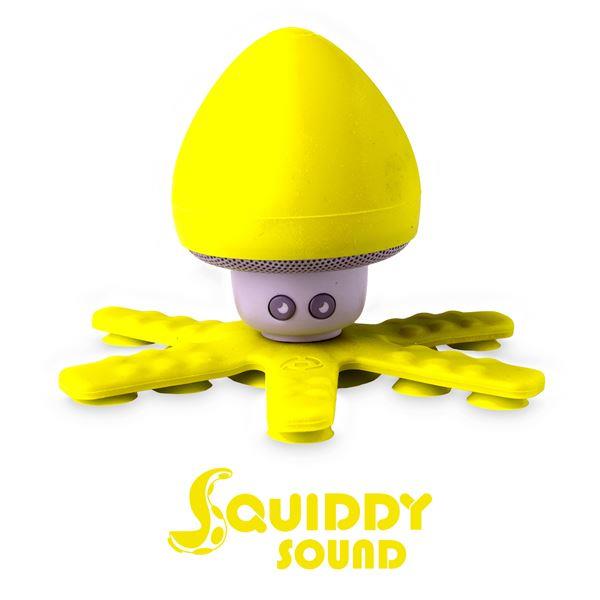 Paralume da parete in gomma, colore giallo, marchio Celly, denominazione prodotto Squiddy Speaker Yellow. 8021735751250 | initpc.it