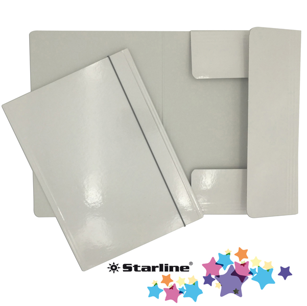Cartellina bianca 25x34 cm queen starline cartone 8025133106605