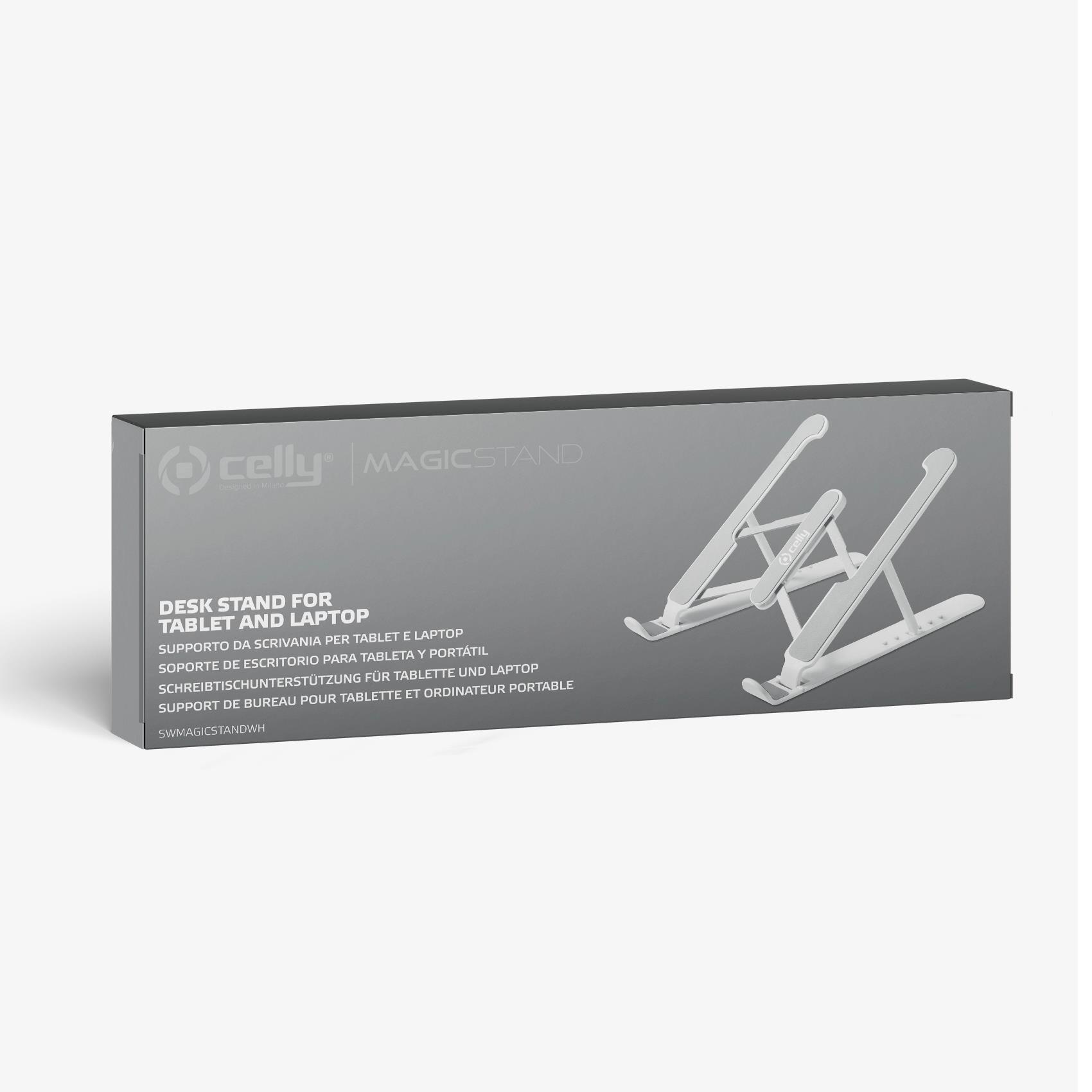 Suo supporto per laptop e tablet nero, regala un angolo perfetto per lavorare o guardare video su dispositivi portatili. 8021735189565 | initpc.it
