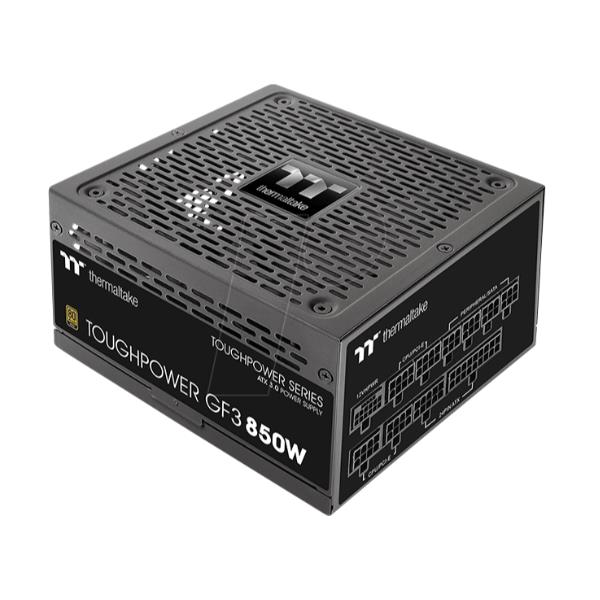 Immagine del potente sistema di alimentazione TFG3 della marca Thermaltake, con una capacità di 850W e un design completamente modulare. 4713227533928 | initpc.it