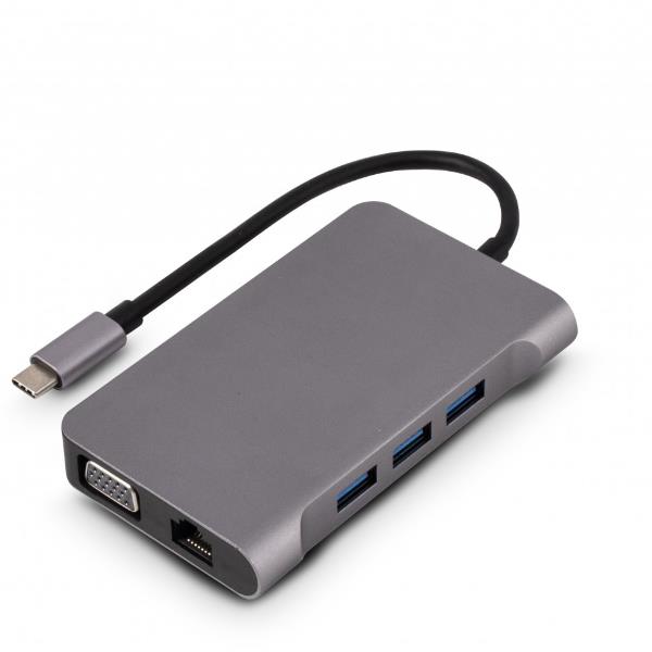 Stazione di docking USB-C con uscita multi display, compatibile con dispositivi supporto DisplayPort e HDMI, progettata dalla marchio Urban Factory per una facile connessione a più monitor ed estensioni USB. 3760170881522 | initpc.it