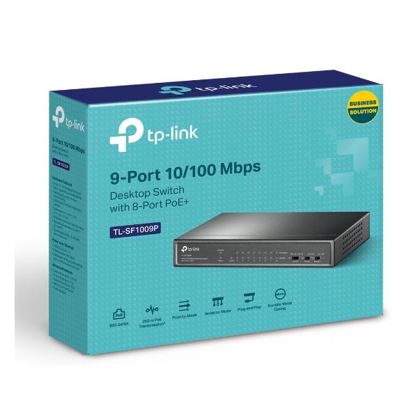 TP-Link Switch Desktop 9 Porte, dispositivo di rete per la connessione di dispositivi, 9 porte in ingresso, alimentazione esterna, compatibilità con sistema operativo vari 6935364052966 | initpc.it