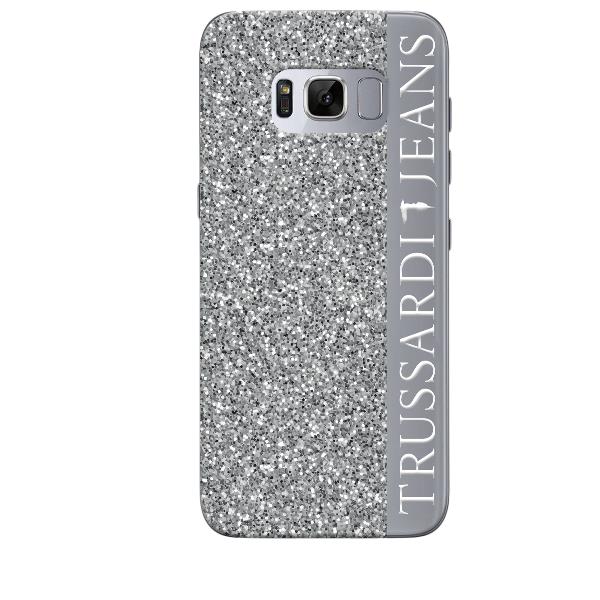Trussardi Glitter Silver Galaxy S8 Benjamins Trugs8pglitters 8034115950792
