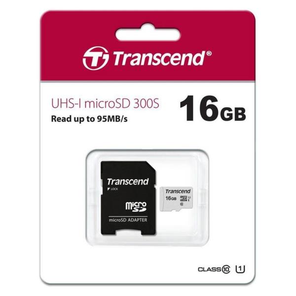 MicroSD da 16 GB con velocità di trasferimento UHS-I e classe U1, fornita con adattatore per utilizzo su dispositivi più vecchi 0760557842064 | initpc.it