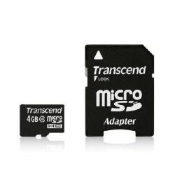 4gb Microsdhc 1 Adapter Transcend Ts4gusdhc10 760557820130