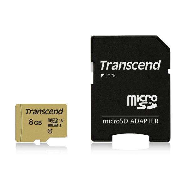 8gb 500s Microsd I C10 U1 Transcend Usb Flash Memory Ts8gusd500s 760557841203
