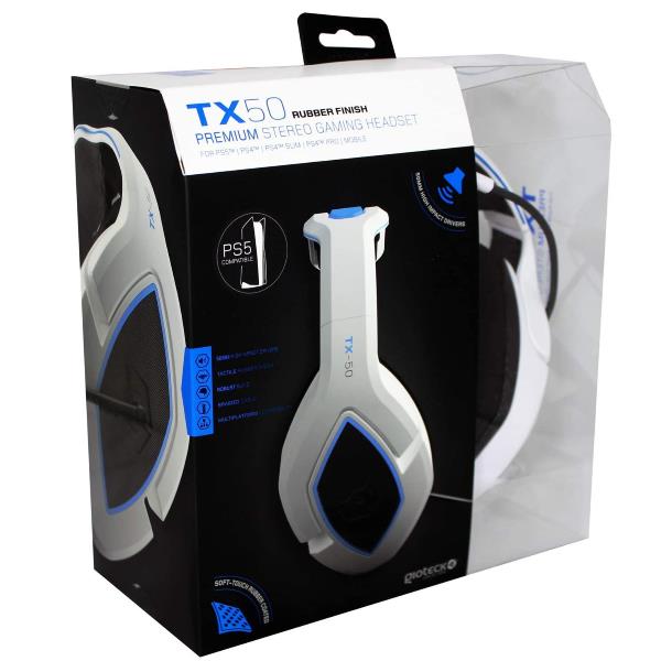 Tx50 Stereo Headset Ps5 Wh Bl Gioteck Tx50ps5 11 Mu 812313011044