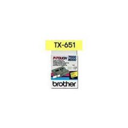 Black Yellow 24mm P Touch 7000 8000 Brother Tx651 4977766051132