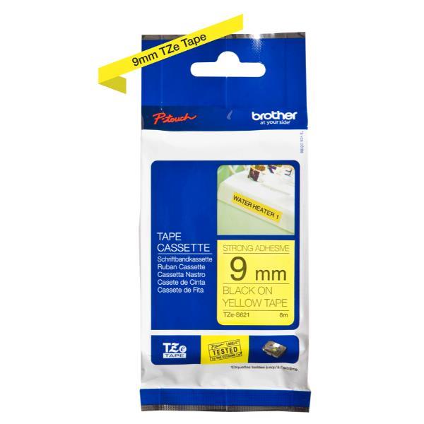 Nastro laminato in 9mm, nera e giallo, adatto per varie applicazioni 4977766693356 | initpc.it
