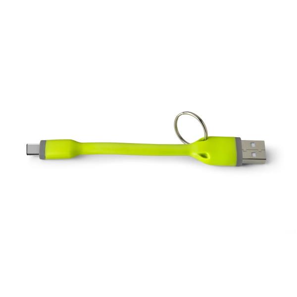 Adattatore USB-C da 15W con lunghezza di 12cm, colore verde, compatibile con dispositivi Celly e altri prodotti che richiedono una fonte di alimentazione veloce. 8021735726821 | initpc.it