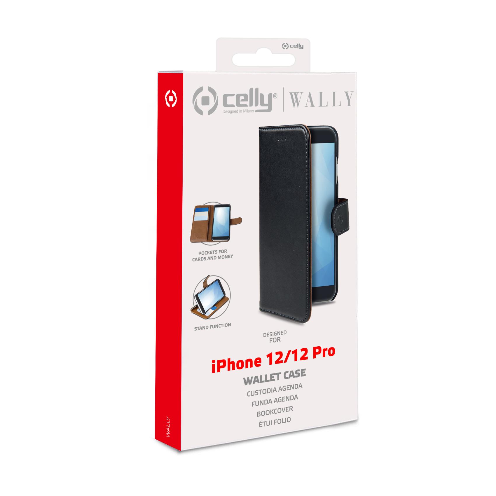 Wally Case Iphone 12 12 Pro Black Celly Wally1004 8021735761198
