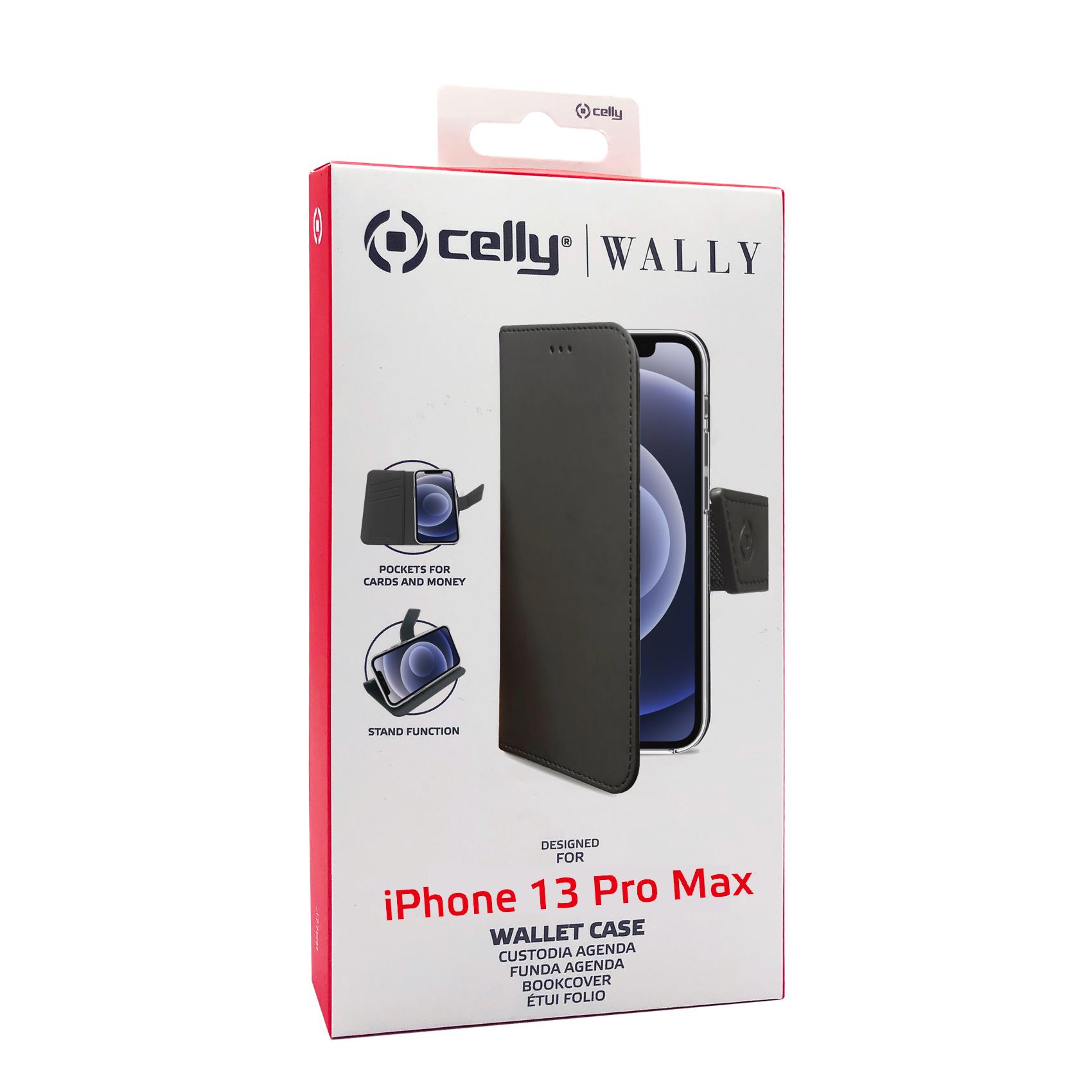 Wally Case Iphone 13 Pro Max Black Celly Wally1009 8021735190318